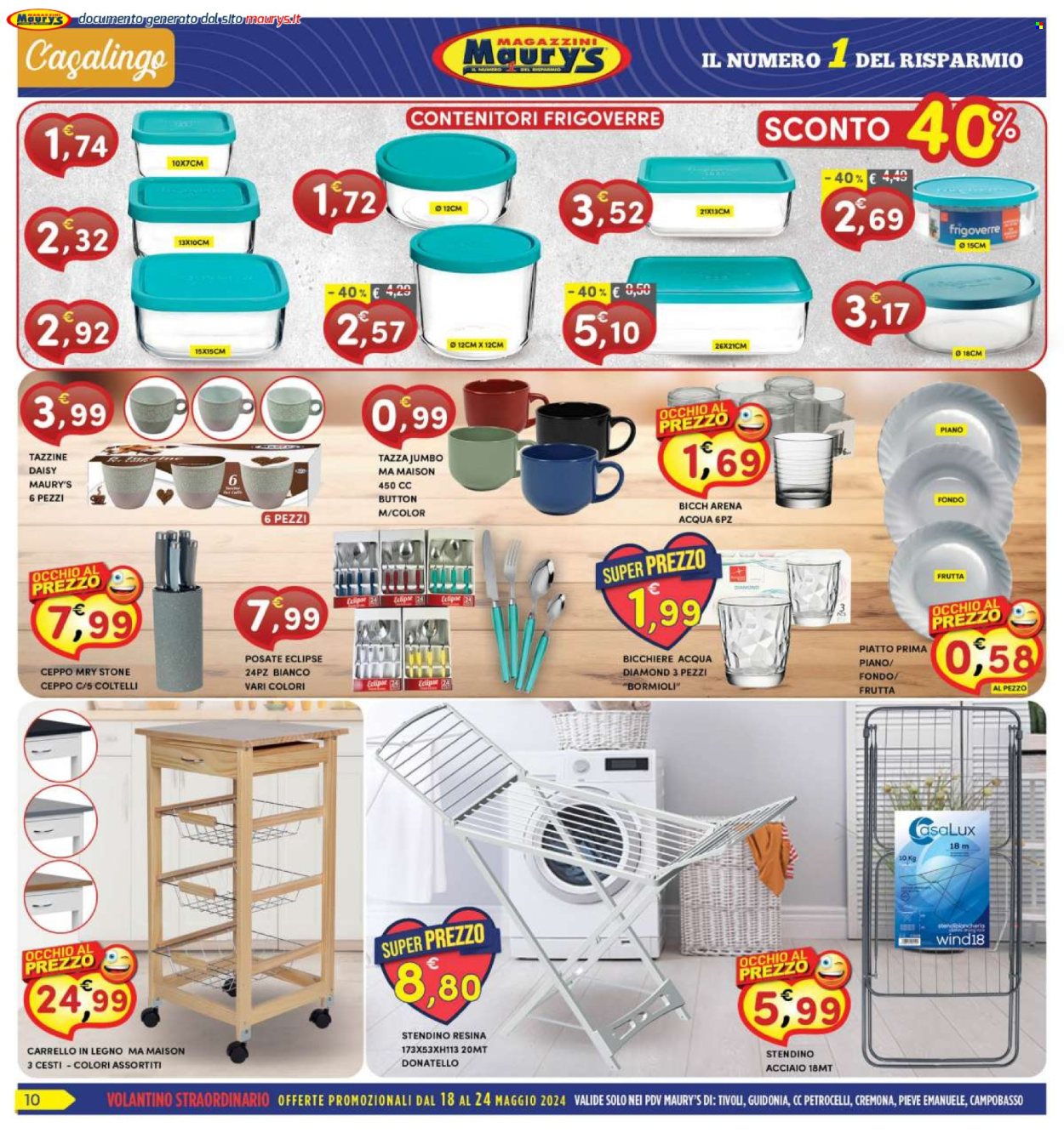 Volantino Maury's - 18/5/2024 - 24/5/2024. Pagina 10