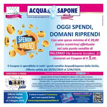 Volantino Acqua & Sapone - 20/5/2024 - 2/6/2024.