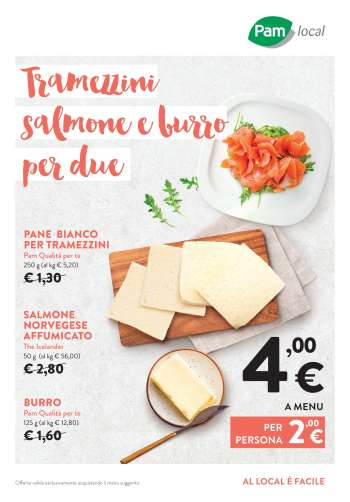 Volantino Pam local.