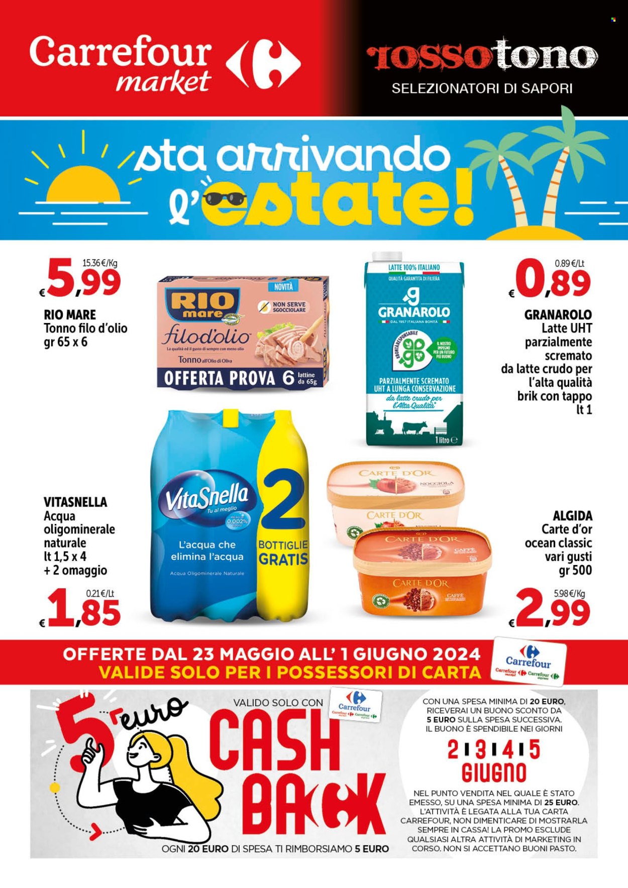 Leták Carrefour - 23.5.2024 - 1.6.2024. Strana 1