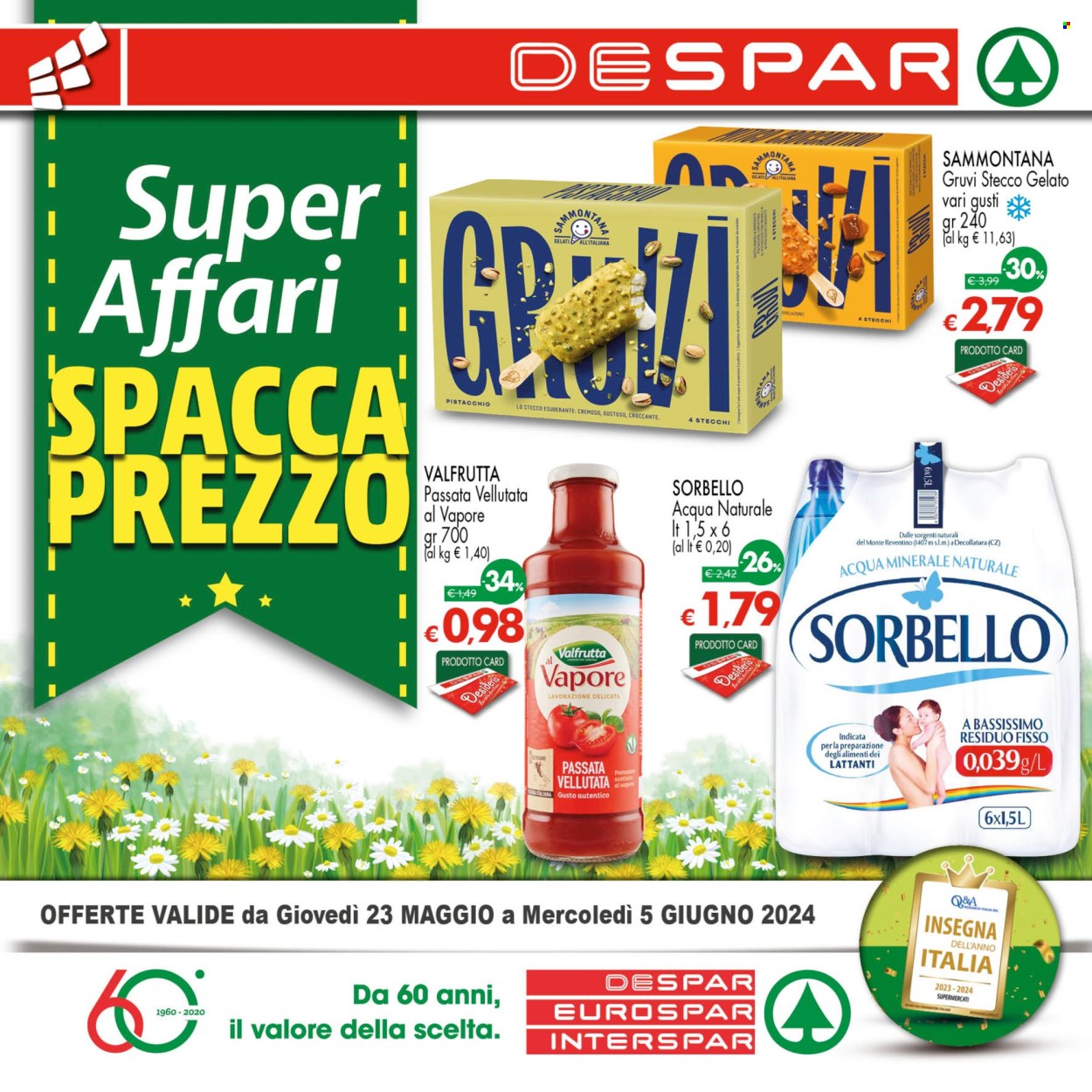 Volantino Eurospar - 23/5/2024 - 5/6/2024. Pagina 1