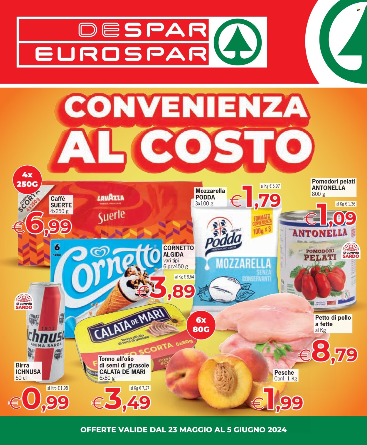 Volantino Eurospar - 23/5/2024 - 5/6/2024. Pagina 1
