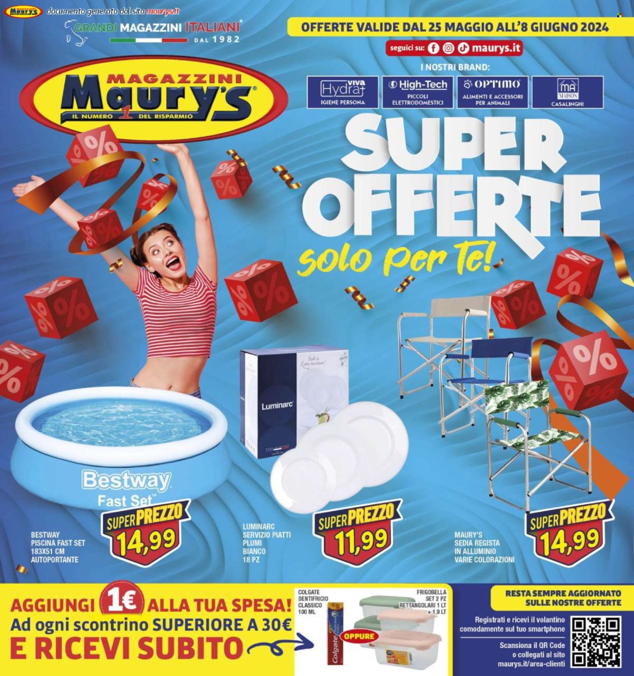 Volantino Maury's - 25/5/2024 - 8/6/2024. Pagina 1