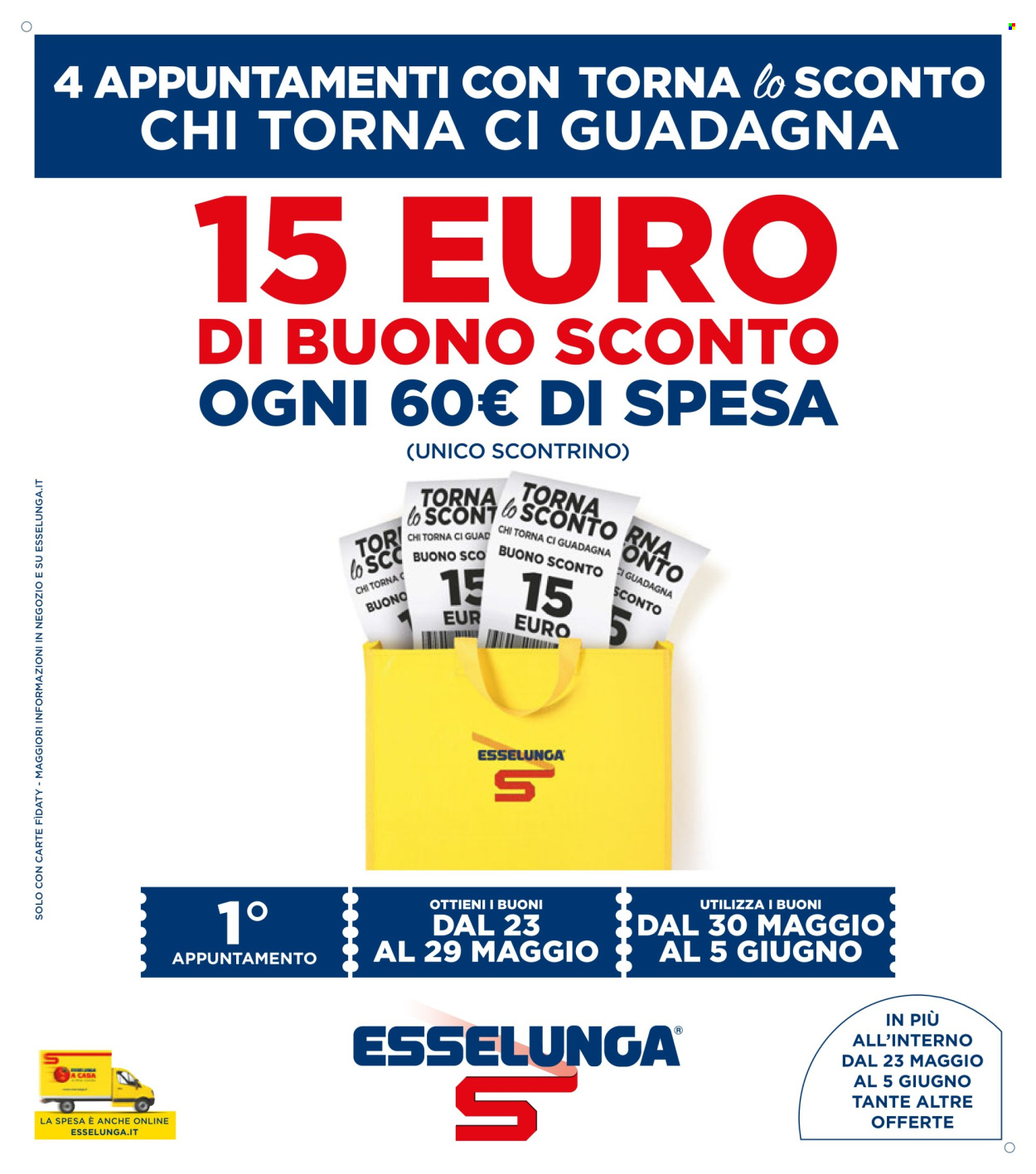Volantino Esselunga - 23/5/2024 - 5/6/2024. Pagina 1