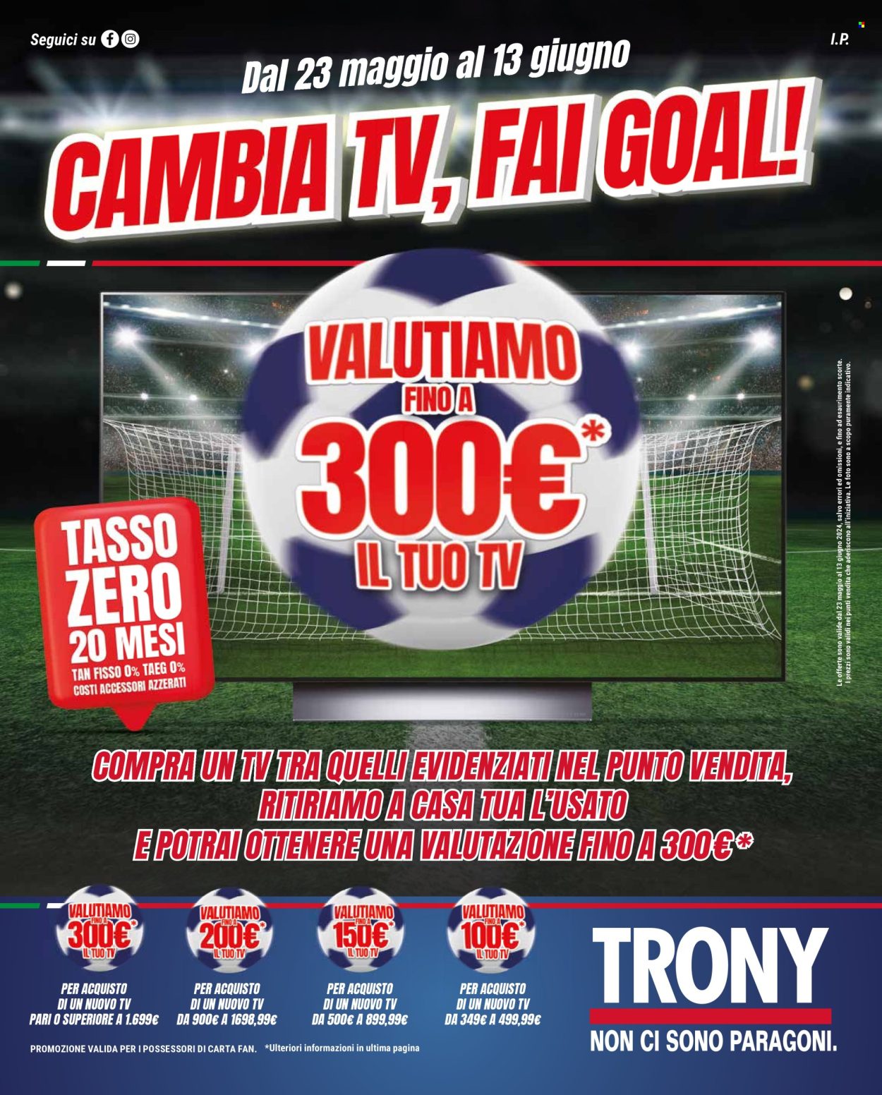 Volantino Trony - 23/5/2024 - 13/6/2024. Pagina 1