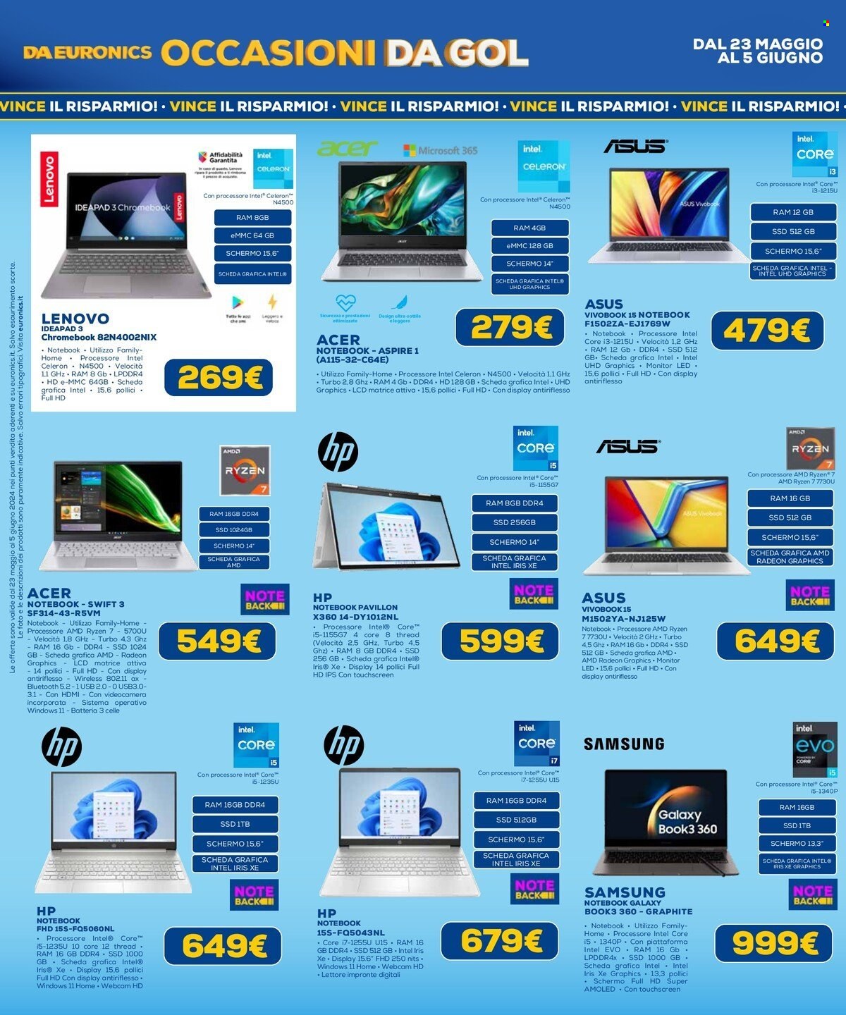 Volantino Euronics - 23/5/2024 - 5/6/2024. Pagina 10