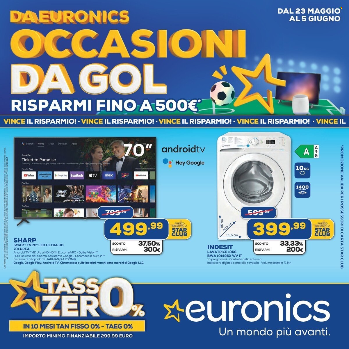 Volantino Euronics - 23/5/2024 - 5/6/2024. Pagina 1