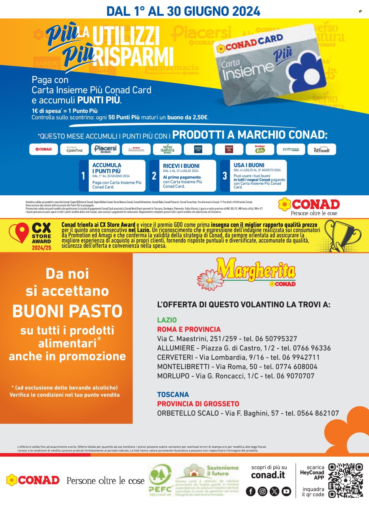 Leták Margherita Conad - 29.5.2024 - 11.6.2024. Strana 16