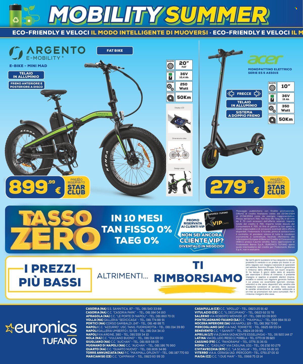 Volantino Euronics - 23/5/2024 - 23/6/2024. Pagina 10