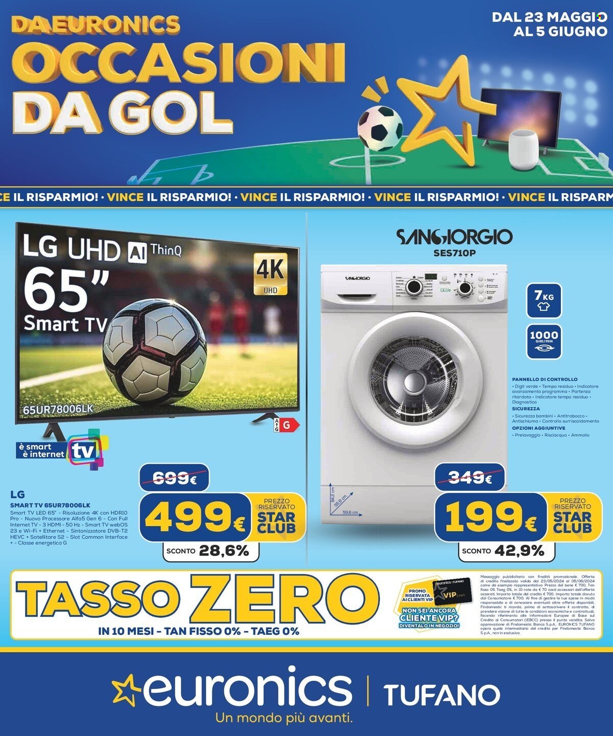 Volantino Euronics - 23/5/2024 - 5/6/2024. Pagina 1