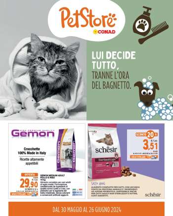 Volantino Pet Store Conad - 30/5/2024 - 26/6/2024.