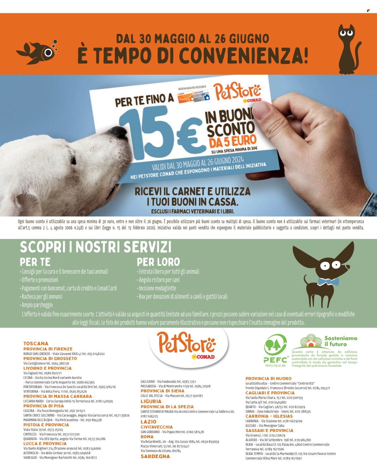 Volantino Pet Store Conad - 30/5/2024 - 26/6/2024. Pagina 8