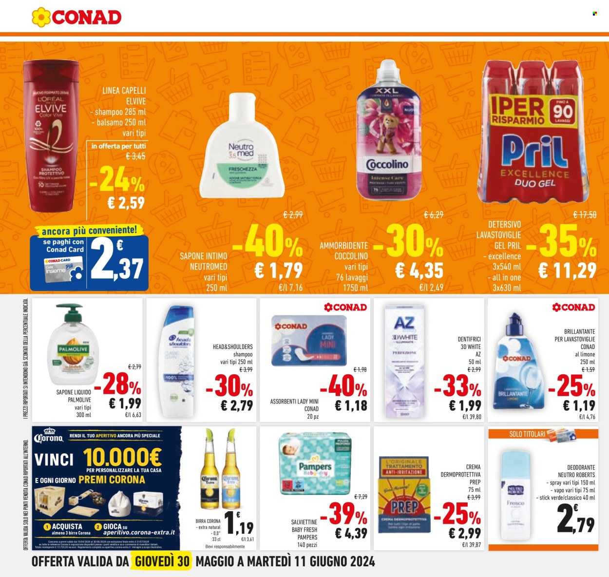 Volantino Conad - 30/5/2024 - 11/6/2024. Pagina 22