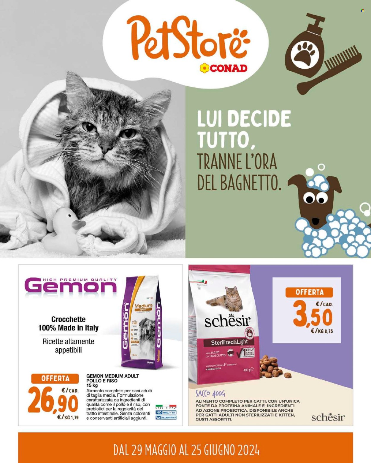 Volantino Pet Store Conad - 29/5/2024 - 25/6/2024. Pagina 1