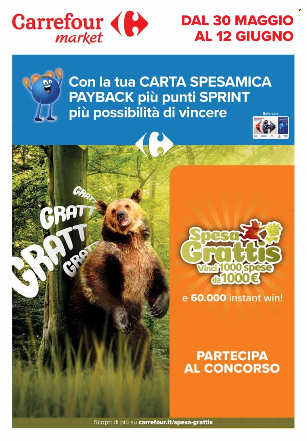 Volantino Carrefour - 30/5/2024 - 12/6/2024. Pagina 1