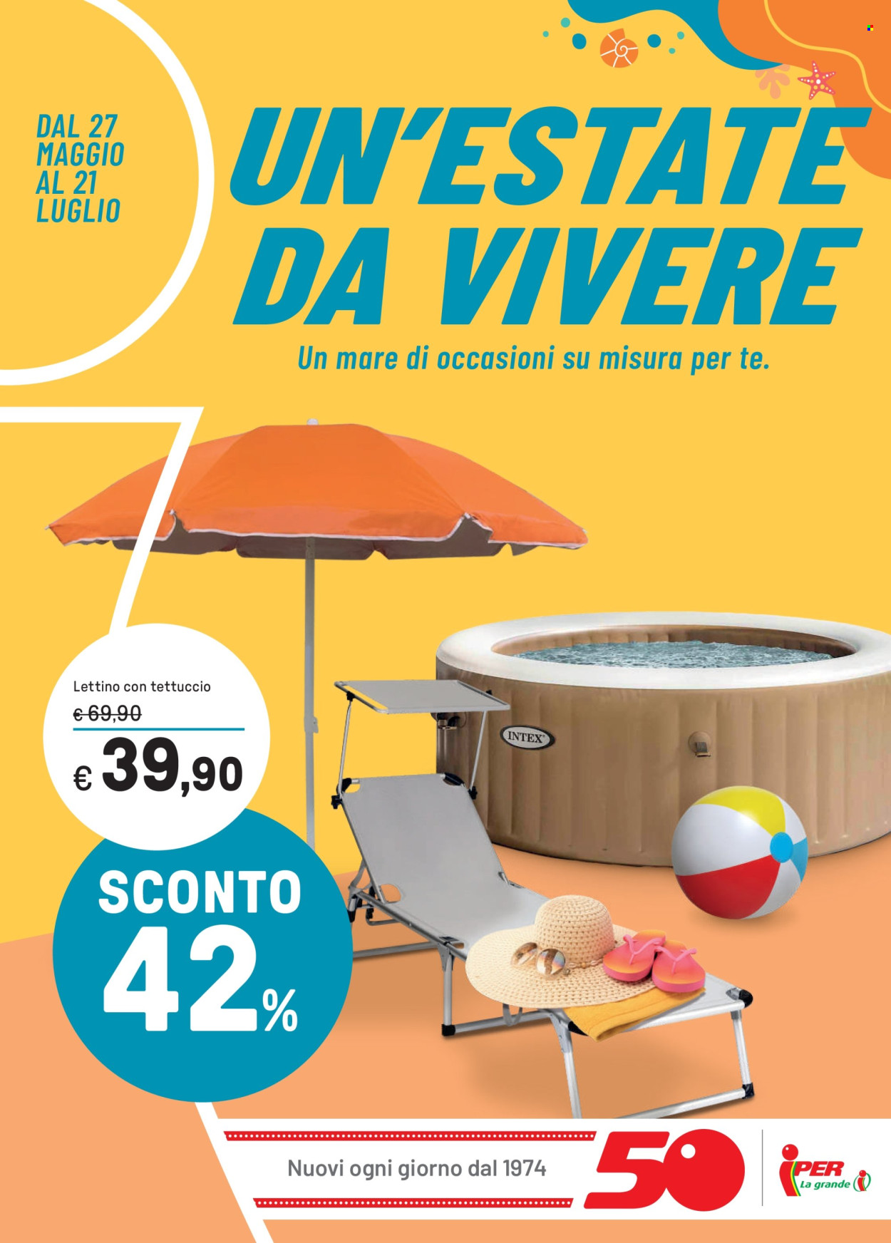 Volantino Iper, La grande i - 27/5/2024 - 21/7/2024. Pagina 1
