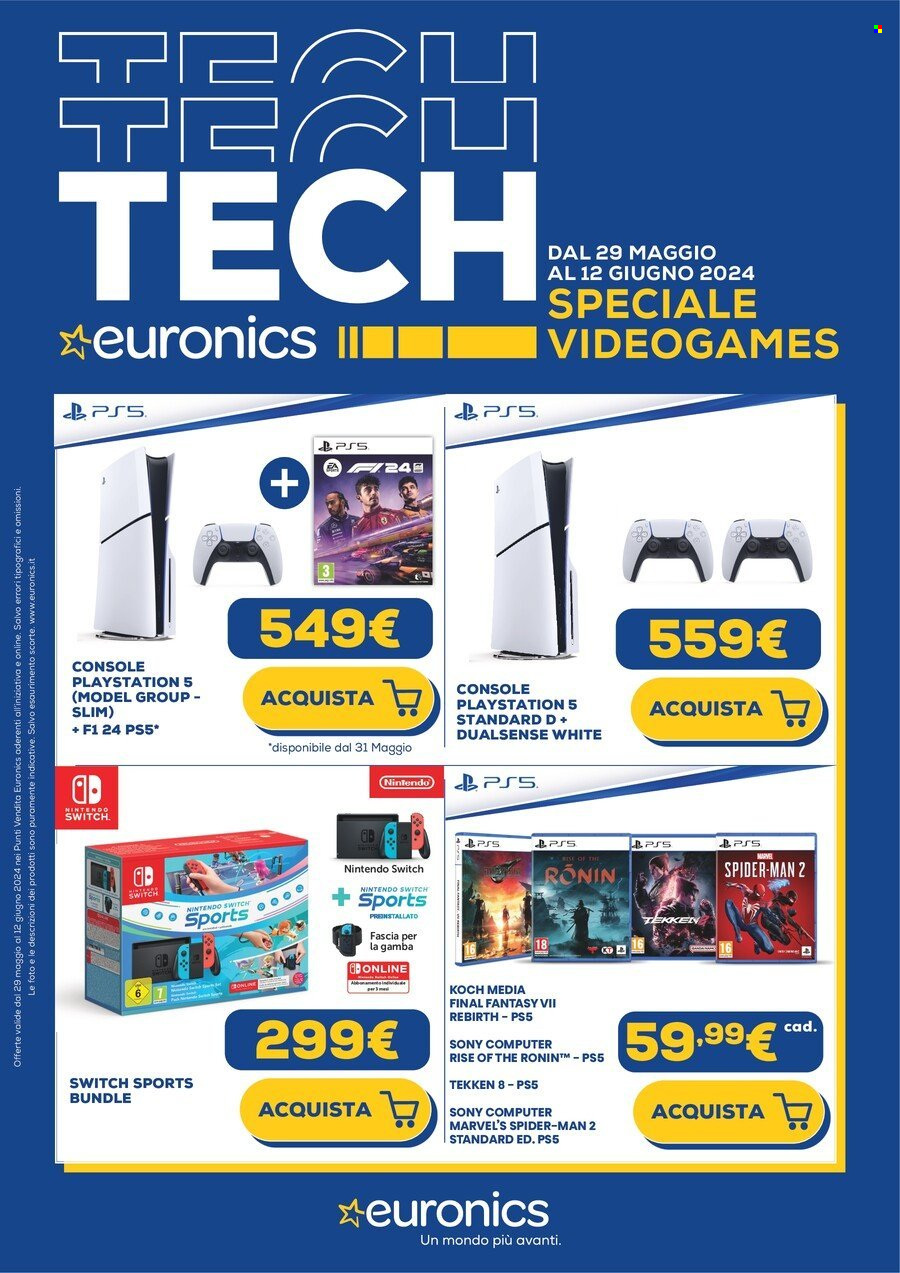 Volantino Euronics - 29/5/2024 - 12/6/2024. Pagina 1