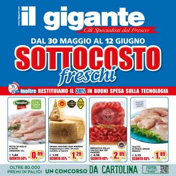 Volantino Il Gigante - 30/5/2024 - 12/6/2024.