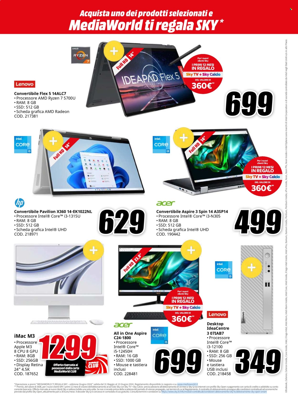 Volantino MediaWorld - 31/5/2024 - 13/6/2024. Pagina 20