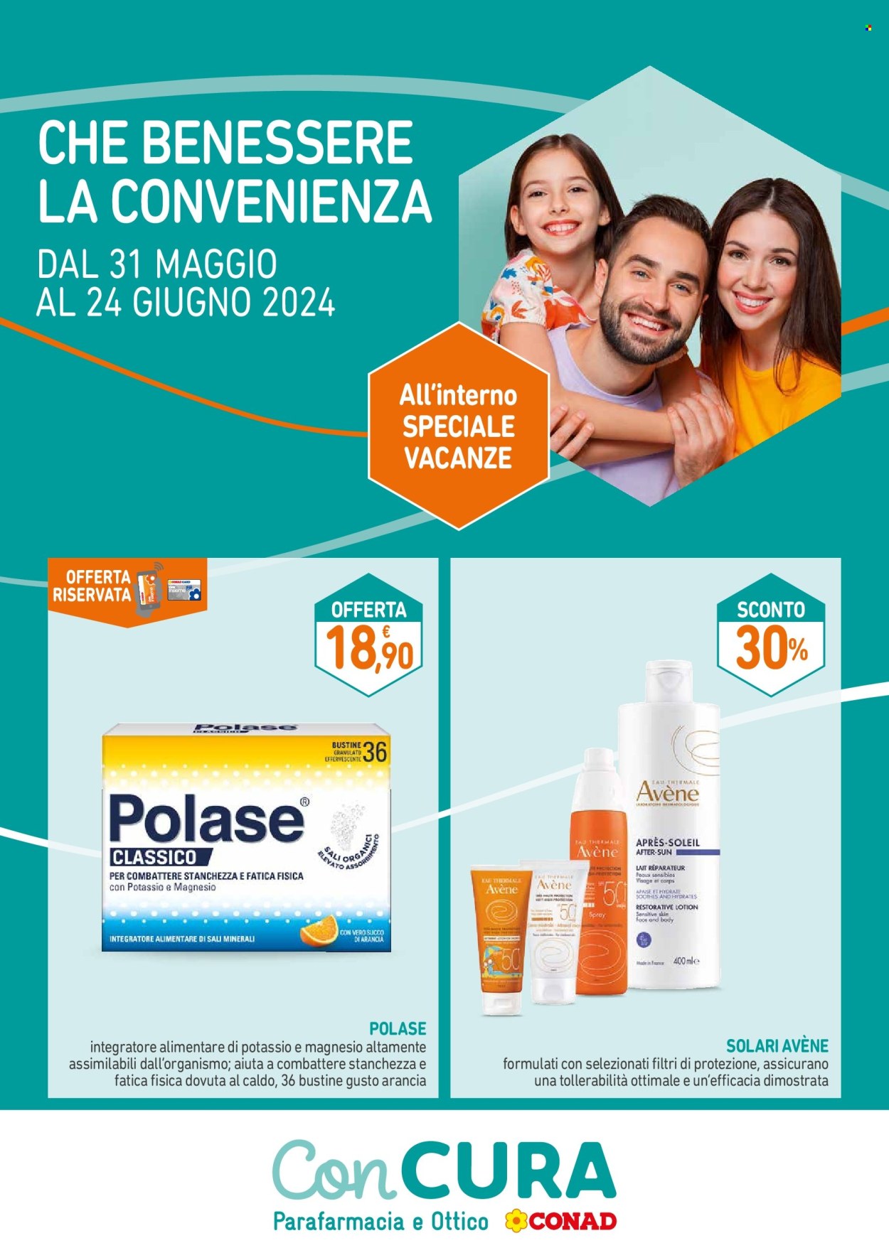 Volantino Spazio Conad - 31/5/2024 - 24/6/2024. Pagina 1