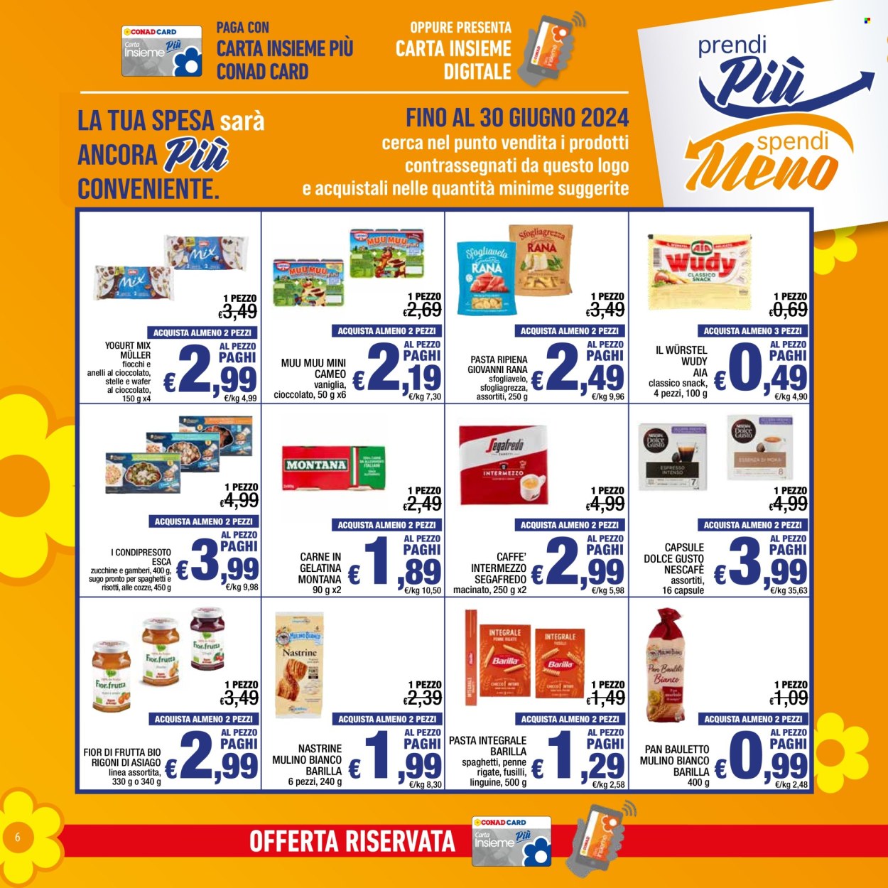 Leták Spesa Facile Conad - 1.6.2024 - 30.6.2024. Strana 6