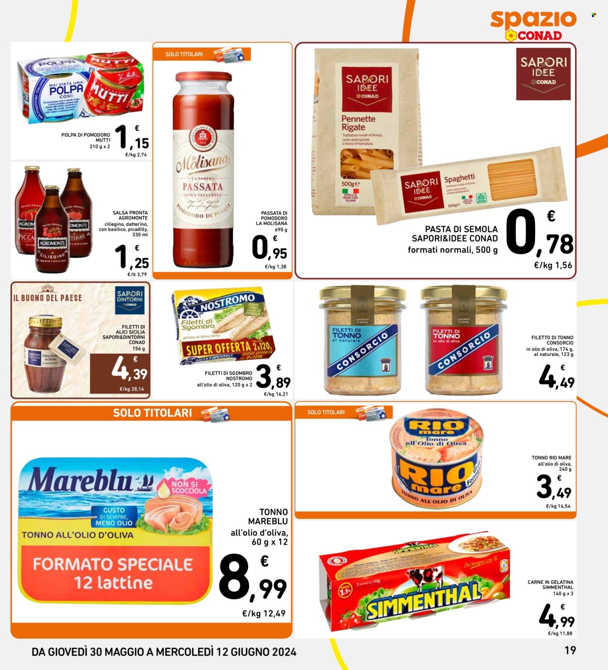Volantino Spazio Conad - 30/5/2024 - 12/6/2024. Pagina 19