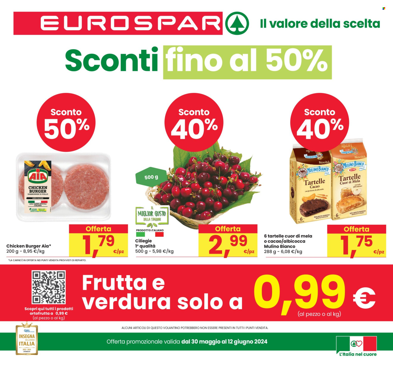 Volantino Eurospar - 30/5/2024 - 12/6/2024. Pagina 1