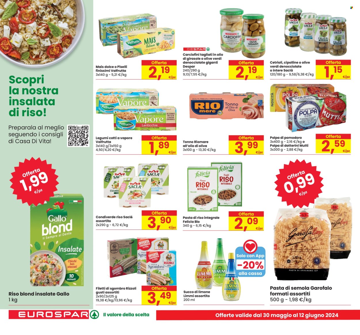 Volantino Eurospar - 30/5/2024 - 12/6/2024. Pagina 18