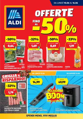 Volantino Aldi - 10/6/2024 - 16/6/2024.