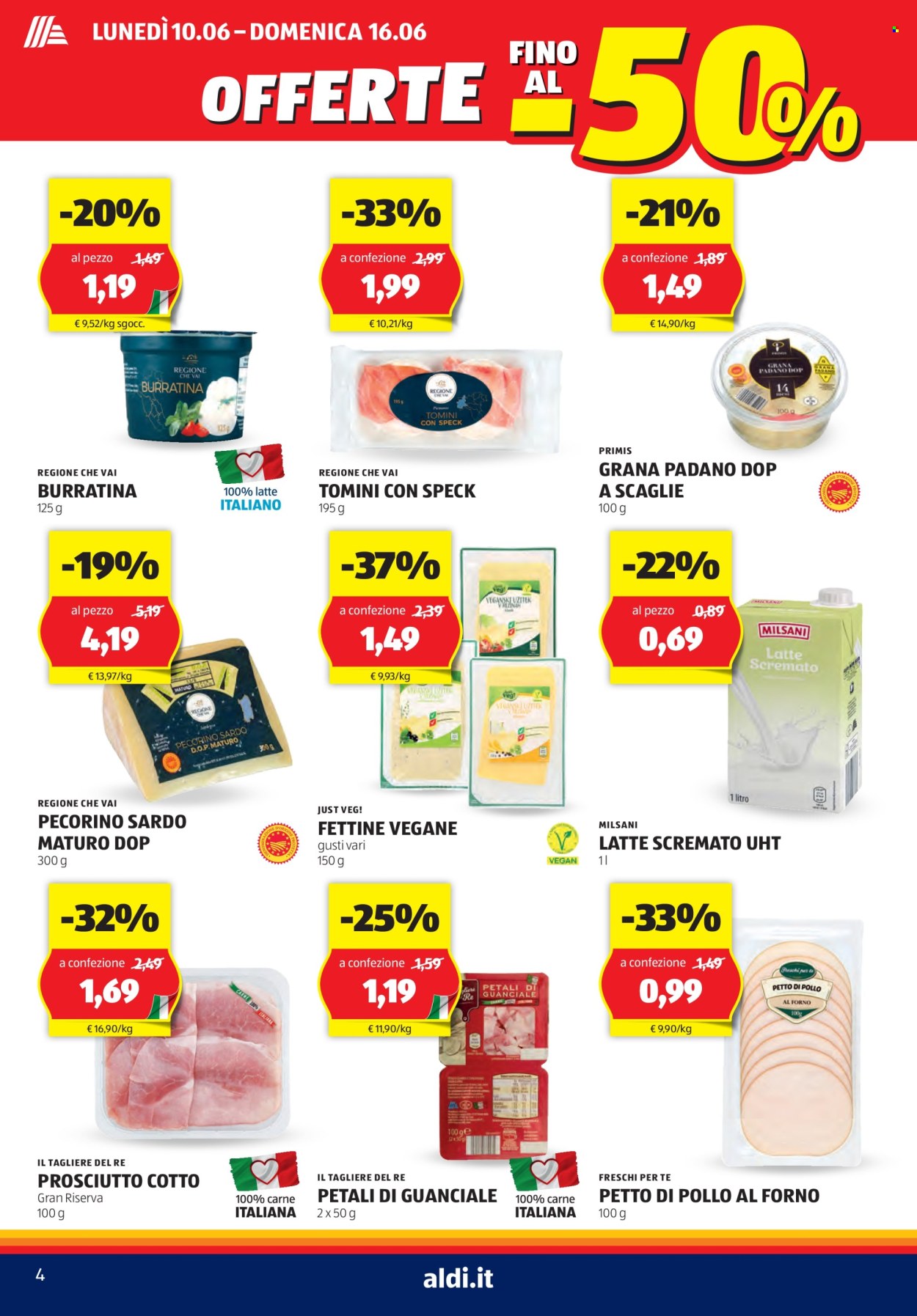 Volantino Aldi - 10/6/2024 - 16/6/2024. Pagina 4