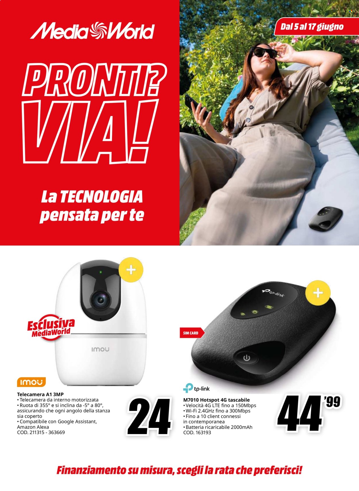 Volantino MediaWorld - 5/6/2024 - 17/6/2024. Pagina 1