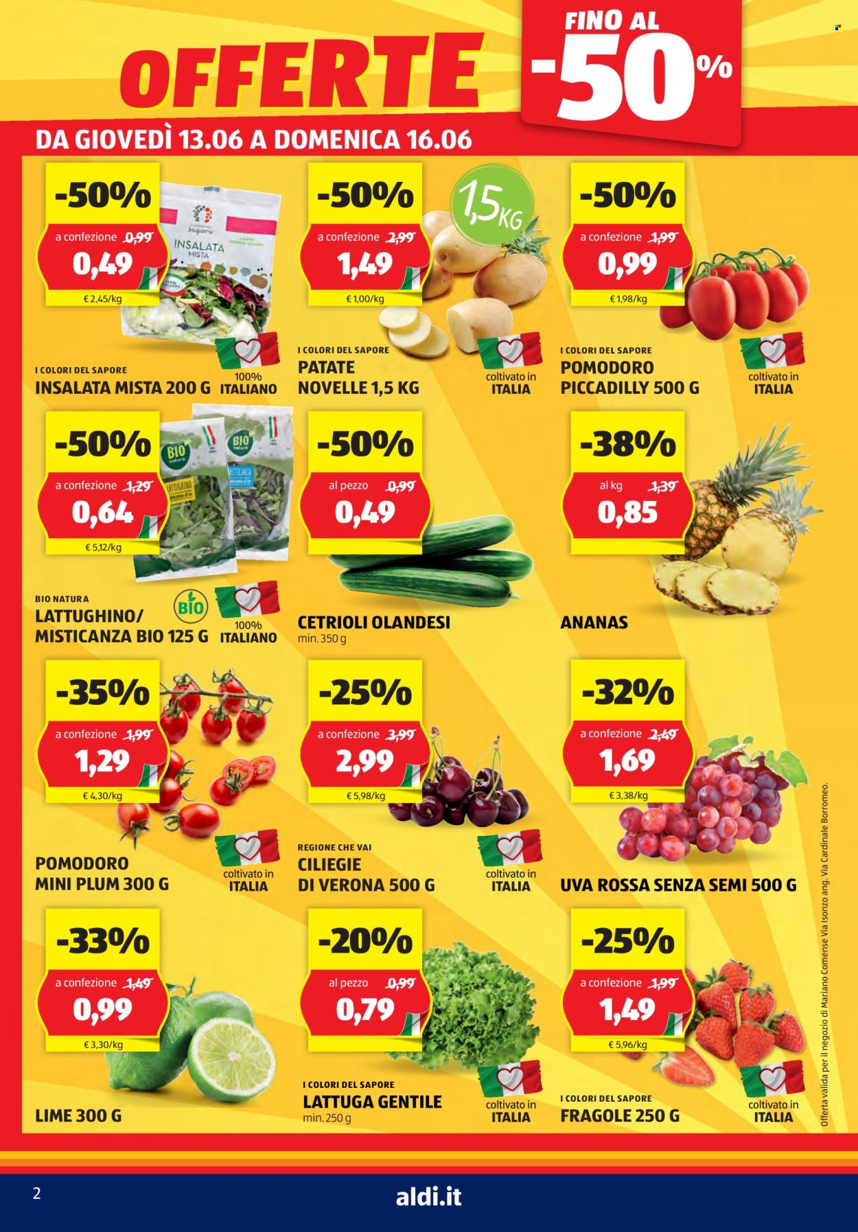 Volantino Aldi - 13/6/2024 - 16/6/2024. Pagina 2