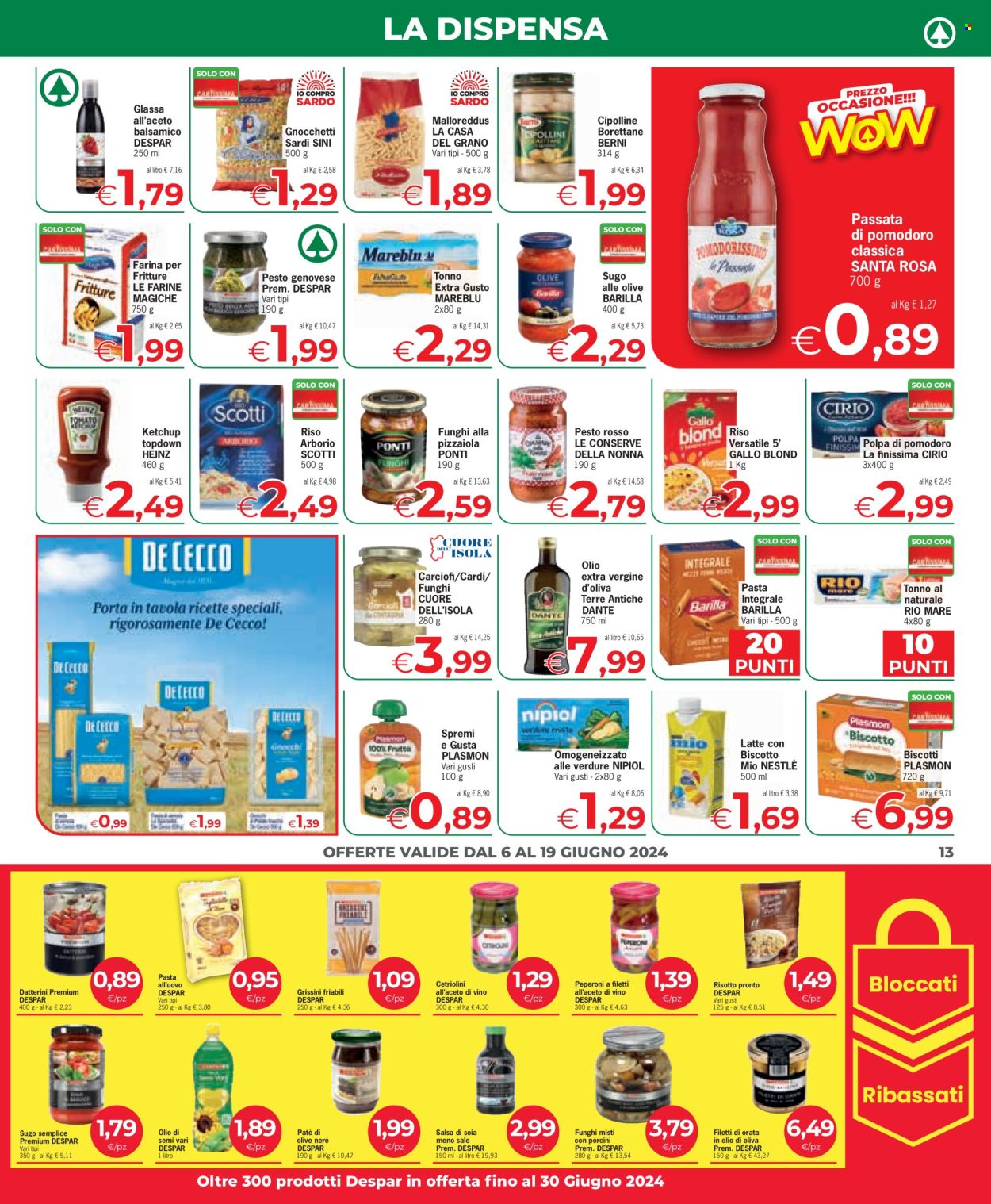 Volantino Eurospar - 6/6/2024 - 19/6/2024. Pagina 13