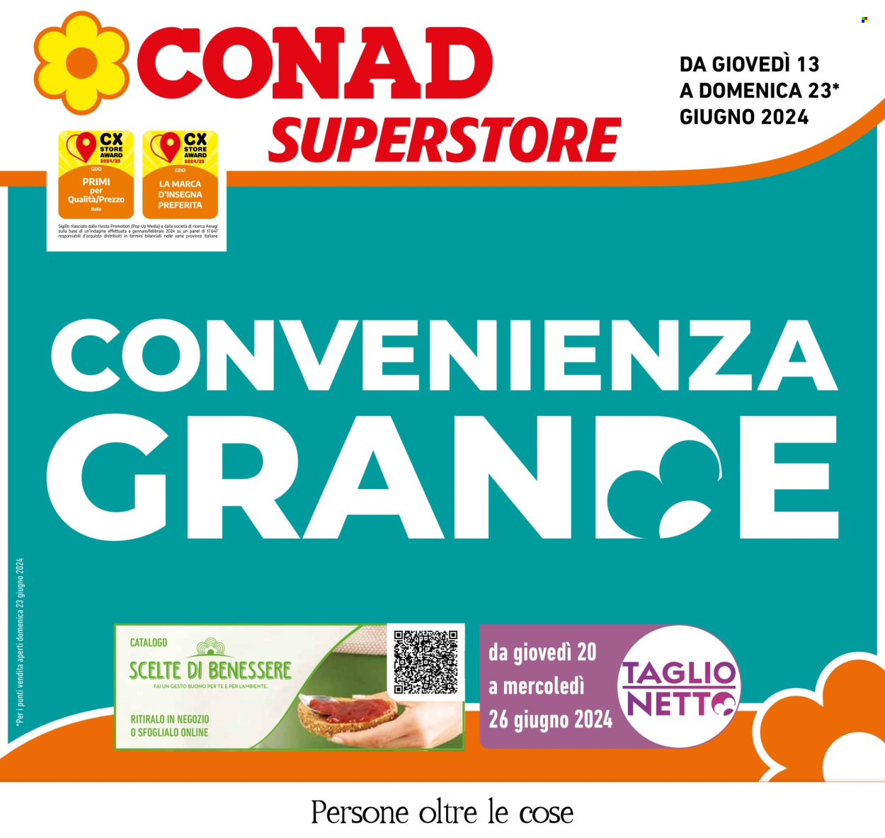 Volantino Conad Superstore - 13/6/2024 - 23/6/2024. Pagina 1