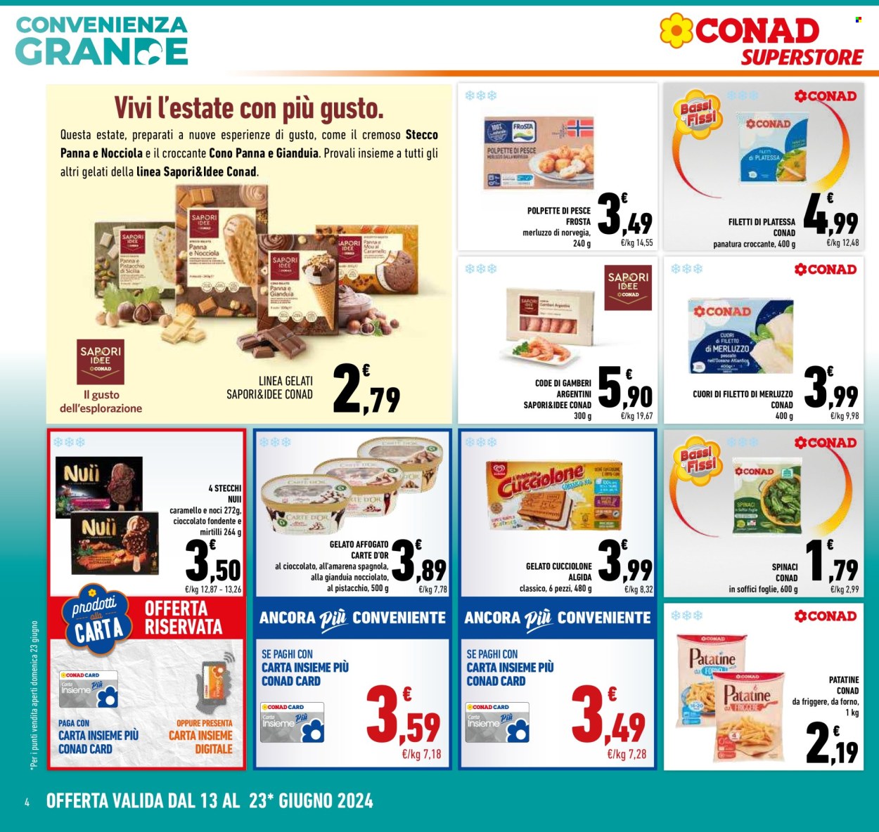 Leták Conad Superstore - 13.6.2024 - 23.6.2024. Strana 4