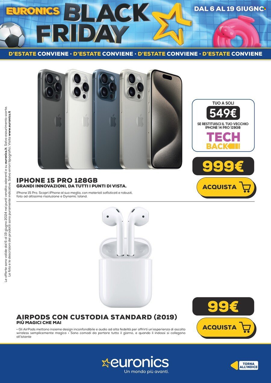 Volantino Euronics - 6/6/2024 - 19/6/2024. Pagina 11