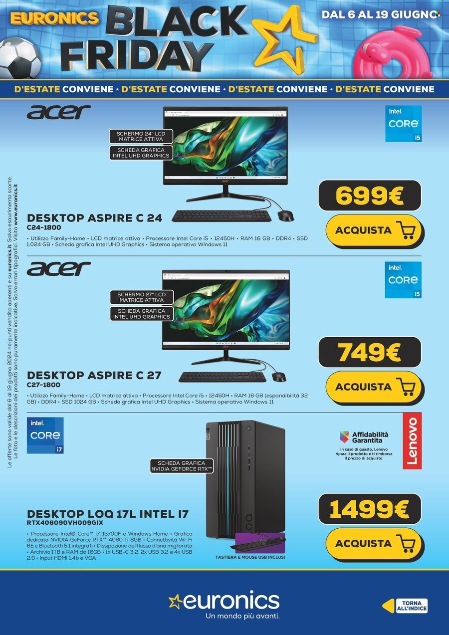 Volantino Euronics - 6/6/2024 - 19/6/2024. Pagina 25