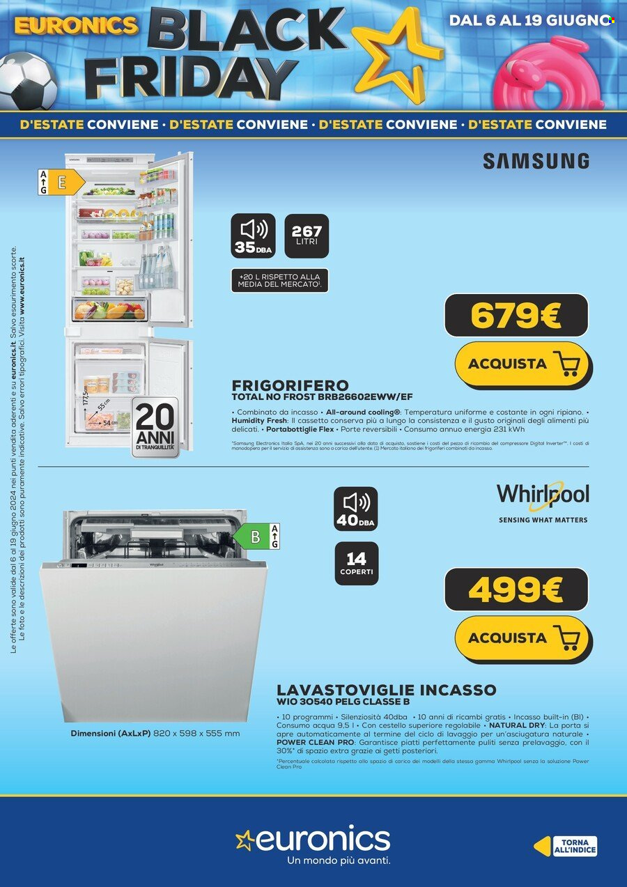 Volantino Euronics - 6/6/2024 - 19/6/2024. Pagina 38