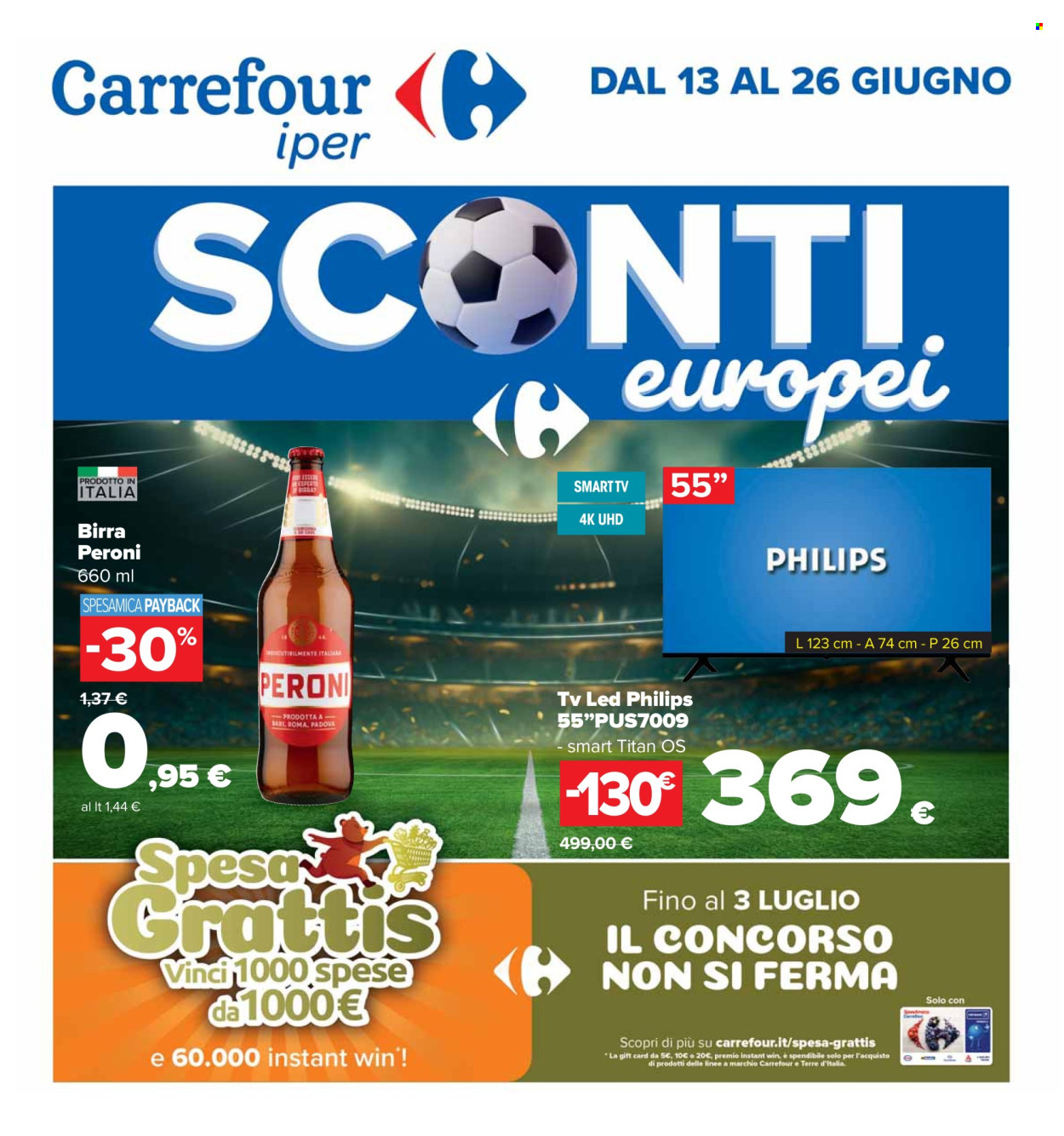 Volantino Carrefour - 13/6/2024 - 26/6/2024. Pagina 1