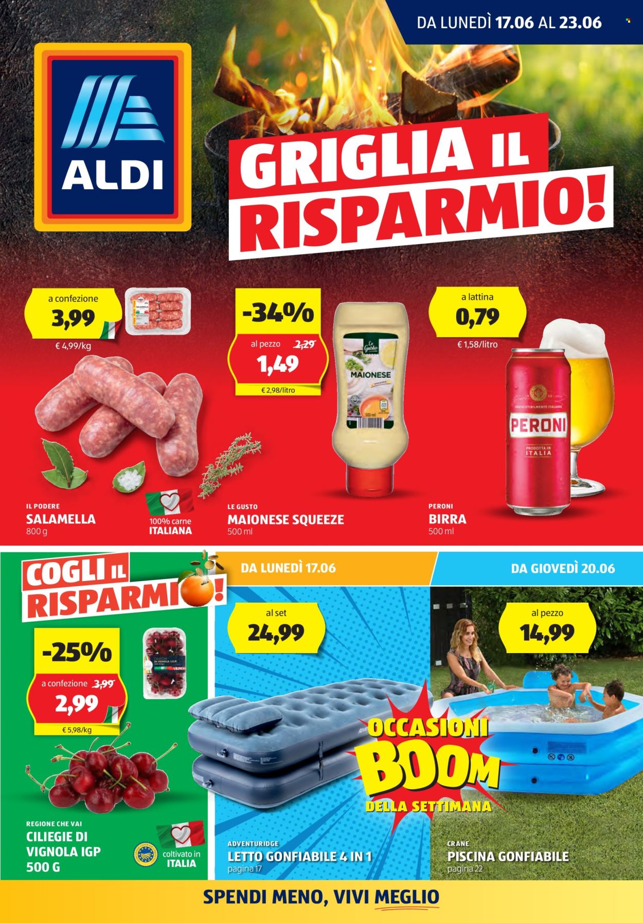 Volantino Aldi - 17/6/2024 - 23/6/2024. Pagina 1