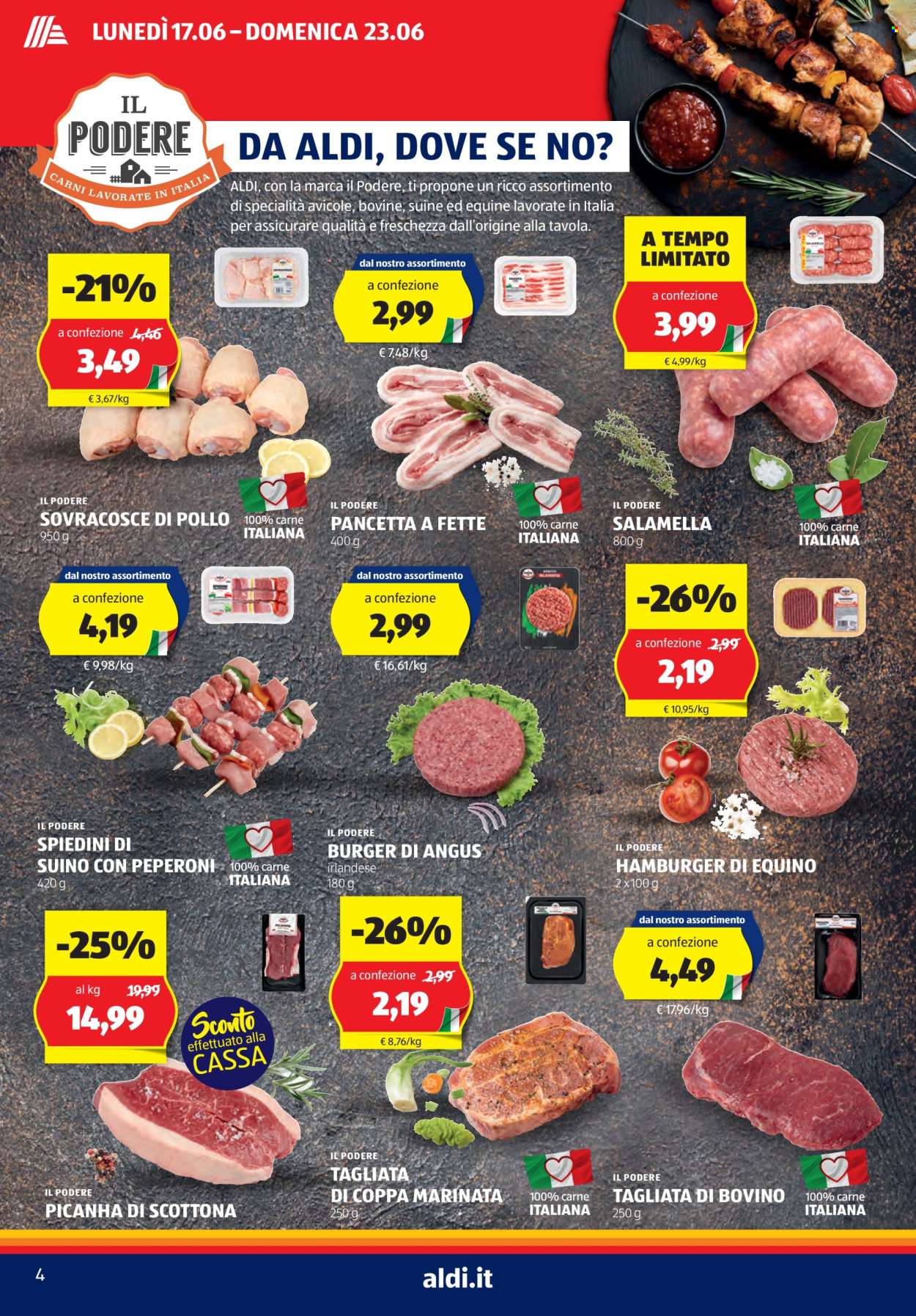 Volantino Aldi - 17/6/2024 - 23/6/2024. Pagina 4