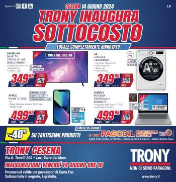 Volantino Trony - 14/6/2024 - 26/6/2024.