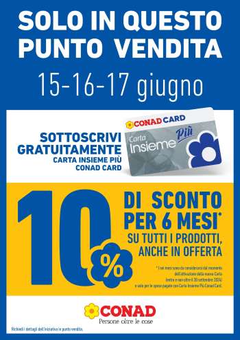 Volantino Spazio Conad - 15/6/2024 - 17/6/2024.