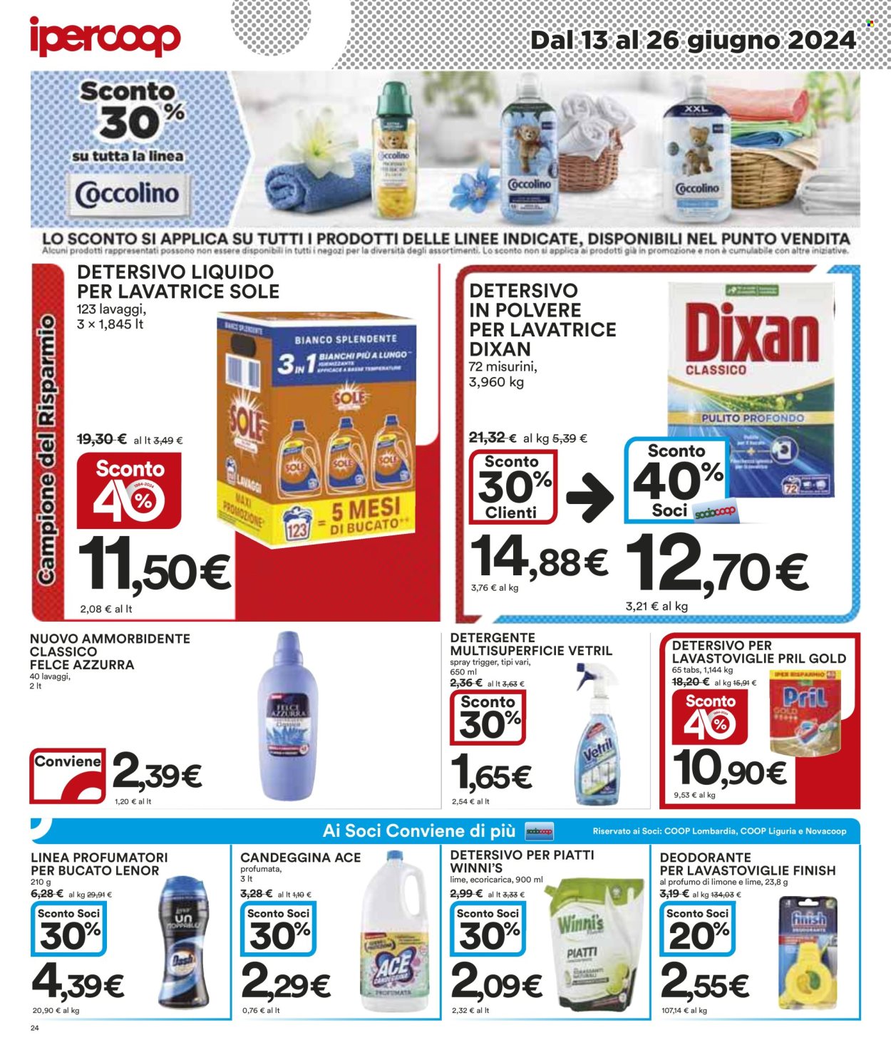 Volantino Coop - 13/6/2024 - 26/6/2024. Pagina 24