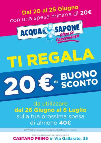 Volantino Acqua & Sapone - 20/6/2024 - 25/6/2024.