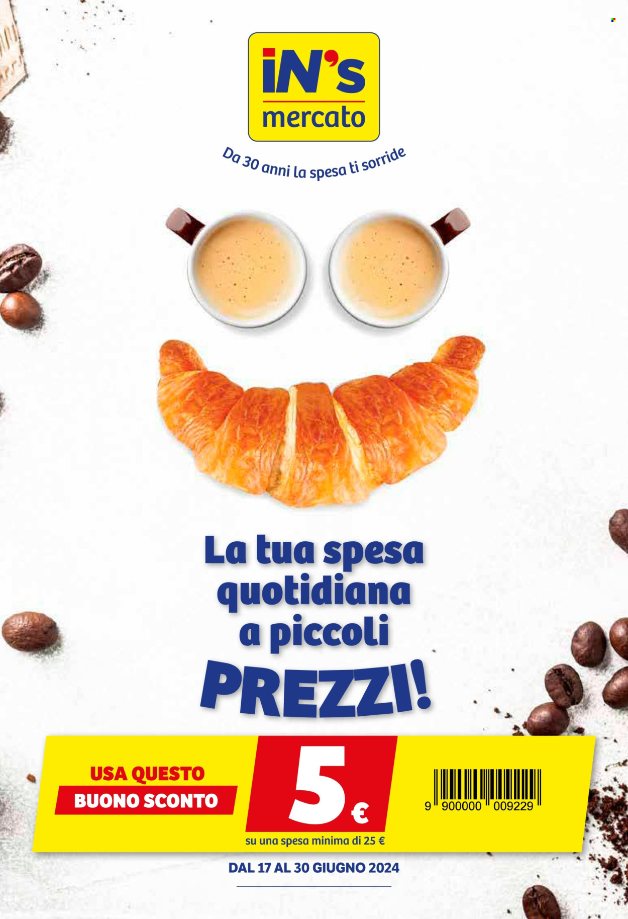 Volantino iN's Mercato - 17/6/2024 - 30/6/2024. Pagina 1