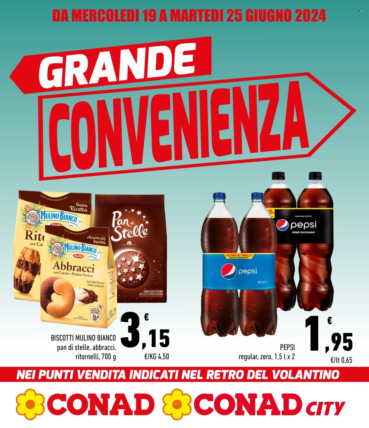 Volantino Conad - 19/6/2024 - 25/6/2024. Pagina 1