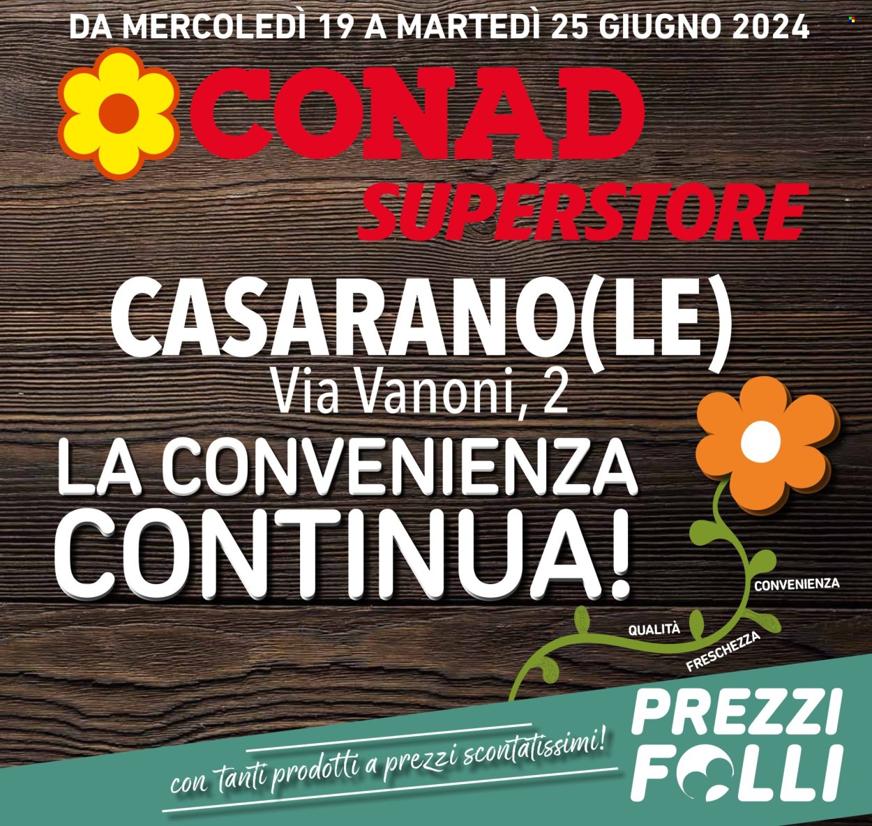 Volantino Conad Superstore - 19/6/2024 - 25/6/2024. Pagina 1
