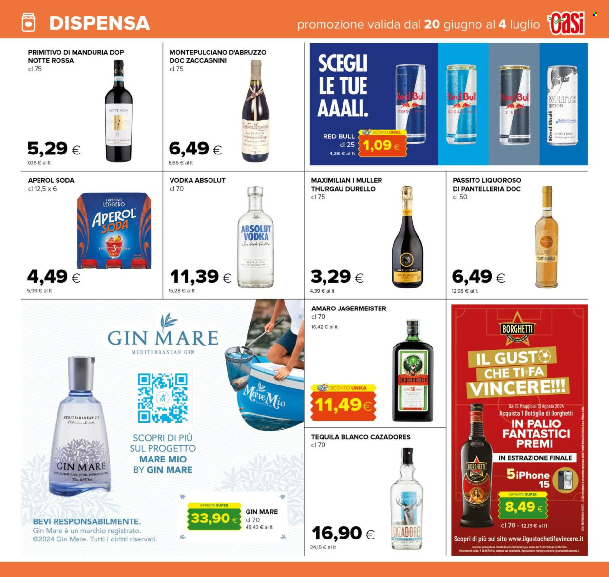 Volantino Oasi - 20/6/2024 - 4/7/2024. Pagina 15