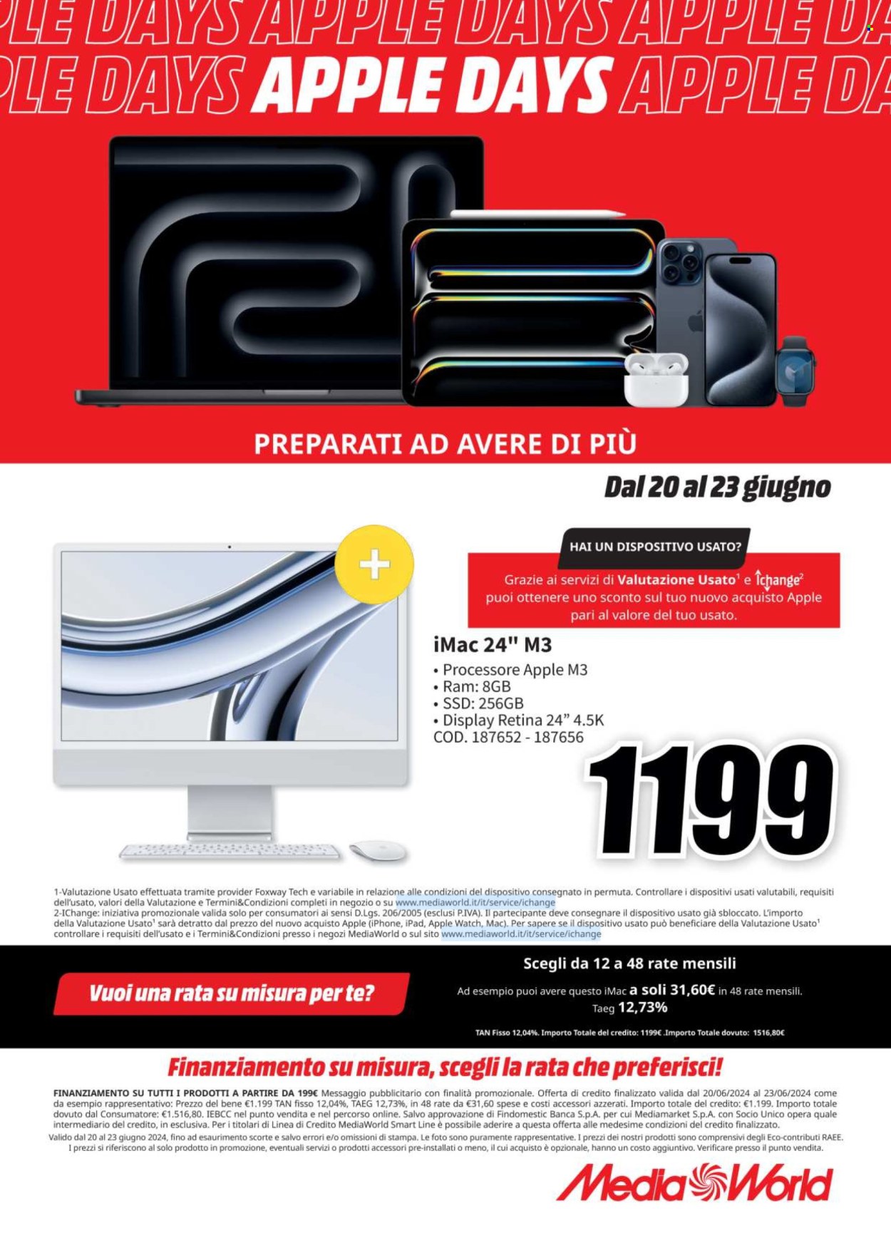 Volantino MediaWorld - 20/6/2024 - 23/6/2024. Pagina 3
